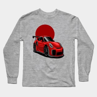 Sports Cars cartoon illustrator Long Sleeve T-Shirt